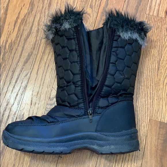 Black Faux Fur Boot - Picture 3 of 5